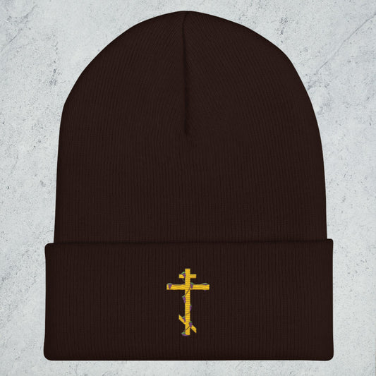 Vined Cross Beanie (OneSize)