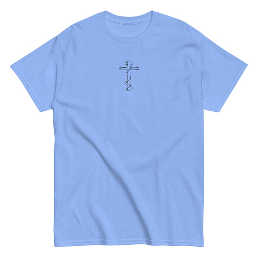 Embroidered Vined Cross Tee